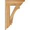 Ekena Millwork Imperial Traditional Rough Sawn Bracket w/ Offset Brace, Western Red Cedar, 6"W x 16"D x 24"H BKT0604X16X24IMP01RWR - alternate 4